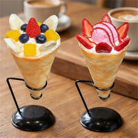 Modèle de crêpe artificielle réaliste pour vitrine de café, décoration de vitrine, accessoire de présentation alimentaire