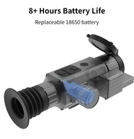 Caméra thermique 640x512 50Hz avec télémètre laser thermique de précision 1m, portée de reconnaissance 1700m, étanche, calculatrice balistique