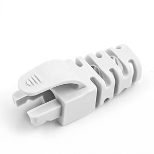 透明聚氯乙烯RJ45应变消除连接器插头靴UTP猫6母公连接器方便易用铜触点 - Product Image 2
