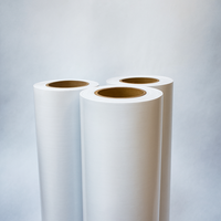 Película de Vinilo de PVC Mate Blanco Impermeable de 0.18mm, Fabricada en Taiwán, Ancho Personalizable, Cumple con REACH, RoHS y Prop 65, Venta al Por Mayor para Supermercados