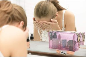 Sac de toilette transparent en PVC personnalisé pour filles et femmes, sac en PVC transparent avec fermeture éclair, sac de maquillage scintillant pour voyage - Product Image 5