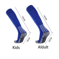 Chaussettes de football respirantes à séchage rapide avec impression numérique et logo sur le bas antidérapant