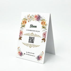 Soporte Triangular para Tarjetas de Invitación de Boda y <span class=keywords><strong>Google</strong></span> con Impresión Doble, Soporte NFC para Reseñas de <span class=keywords><strong>Google</strong></span> - Product Image 3