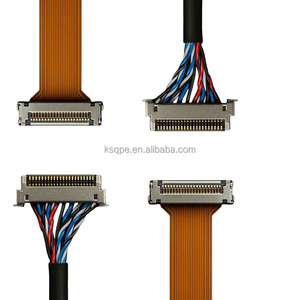 Op maat gemaakte elektronische LVDS-kabel voor laptopschermen, PVC-geïsoleerde koperen kern, geschikt voor LCD-panelen - Product Image 1