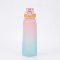 Bouteille anti-fuite avec options de parfum, couvercle à clapet, paille intégrée pour boire directement – Idéale pour l'école, le cyclisme, le camping, la gym, les cadeaux, la maison et l'extérieur