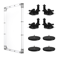 EP-SK0192S Pro Dudukan 2-in-1 untuk Starlink V5 dengan Cangkir Hisap Vakum & Puck Magnetik 264lbs