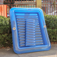 Grand matelas gonflable de piscine, transat de bronzage, coussin de bain, pour extérieur, plage, été, 71x55, PVC transparent 0,25 mm, personnalisable
