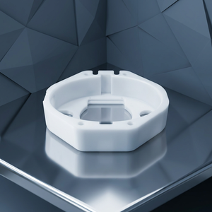 Soporte de Base de Plástico POM Blanco Mecanizado por CNC de Precisión Personalizada, Piezas de Carcasa, Fabricante OEM ODM de Vietnam - Product Image 1
