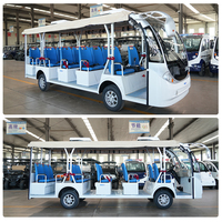 Bus touristique avec cabine entièrement ouverte pour l'hôtel et la navette du campus
