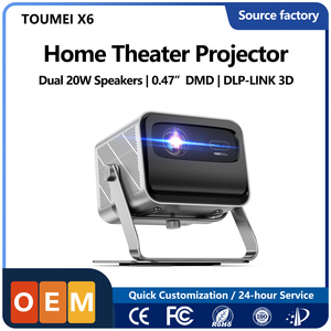 <span class=keywords><strong>Proiettore</strong></span> GTV con Lente Completamente Sigillata, Scocca in Metallo Integrata, Supporto 4K, per KTV, Home Theater, Uso Esterno, Android 13 2G, Compatibile 3D - Product Image 1