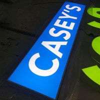 Enseigne Lumineuse LED Acrylique pour Extérieur, Boîte Lumineuse Publicitaire LED pour Magasin
