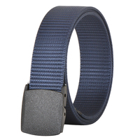 Ceinture tactique personnalisée OEM pour hommes, ceinture en toile de nylon avec boucle en plastique, ceinture de travail en plein air, fabricant de logo personnalisé