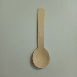 Tùy chỉnh 10cm Tem logo nhỏ Ice Cream thìa gỗ - Product Image 1