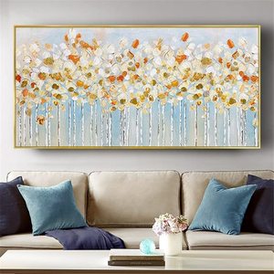 Pintura de pared, de arte abstracto pinturas al óleo, lienzo 100%, luz al óleo hecha a mano, vista de lujo, pintura abstracta de Color, lienzo extra grande - Product Image 4
