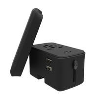 Adaptateur de voyage universel JCX/CE ROHS FCC certifié avec batterie externe et chargeur USB