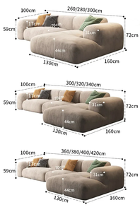 भव्य लक्जरी एल आकार लिविंग रूम सोफे सरल होटल विला कपड़े मॉड्यूलर एकांत सोफे सोफे सेट - Product Image 6