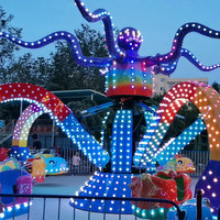 Manège Pieuvre Fouilleuse de Parc d'Attractions avec Décoration LED et Équipement Rotatif à Vendre