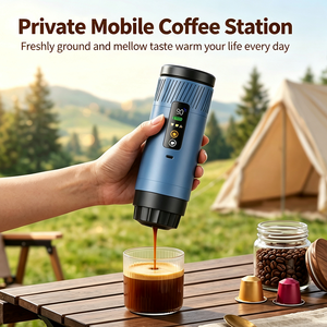 เครื่องชงกาแฟพกพาแบบ 3 in 1 พร้อมหน้าจอ LED รุ่นใหม่ปี 2026 ใช้ได้กับกาแฟบดและกาแฟแคปซูล เหมาะสำหรับการเดินทาง - Product Image 6