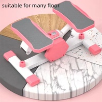 Máquina de step deportiva ligera y duradera con bandas de resistencia, mini escaladora para entrenamiento cardiovascular en casa.