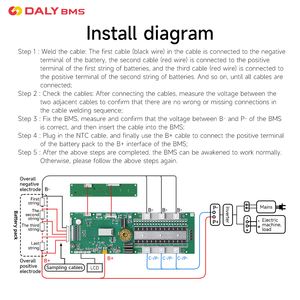 Daly năng lượng nhà Hệ thống lưu trữ ESS BMS 8S 24V 16S 48V 100A 200A thông minh LiFePO4 48V biến tần BMS - Product Image 2