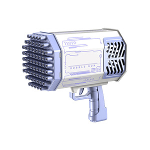 69 lỗ gatling Máy bong bóng cho trẻ em tự động Bazooka Súng bong bóng với ánh sáng điện xà phòng bong bóng Maker đồ chơi ABS cho trẻ em - Product Image 1