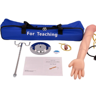 Modelo de Brazo de PVC Totalmente Funcional para Infusión Intravenosa e Inyección Intramuscular, Diseño Venoso Triangular de 55 cm para Entrenamiento de Enfermería