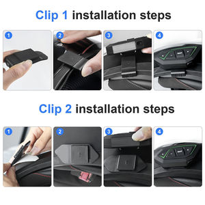 EJEAS MS8-SE Vente directe d'usine 1000M Talk Interphone Bluetooth bidirectionnel pour casque en ABS avec intercom FM pour motos - Product Image 6