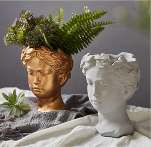Maceta con Forma de Rostro Humano de Venus, Florero con Forma de Busto de la Reina <span class=keywords><strong>del</strong></span> Amor, para Sala de Estar, Mesa, Estante, Día de San Valentín - Product Image 1