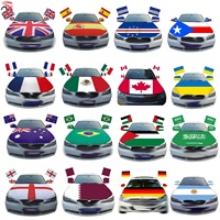 Housse de rétroviseur de voiture en polyester pour événements sportifs personnalisés, drapeau du Canada, housse de capot de voiture, ensemble de bannières pour décoration