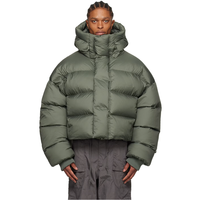 Veste Doudoune Capuche Surdimensionnée Matelassée Légère Baggy Personnalisée de Gros pour Hommes