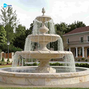 Fontane d'Acqua Classiche a 3 Livelli in Marmo per Esterni di Ville in Vendita - Product Image 6