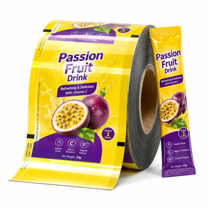 <span class=keywords><strong>Film</strong></span> d'emballage laminé haute barrière de qualité alimentaire imprimé sur mesure pour sachets individuels de poudre de milkshake à la <span class=keywords><strong>fraise</strong></span> - Product Image 4
