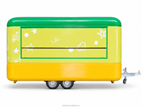 Food Truck Électrique Vintage - Camionnette Mobile pour Poulet Frit et Glaces