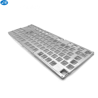 Plaque de clavier en aluminium anodisé multicolore avec 5 axes, précision usinée, fraisage Cnc, boîtier de clavier mécanique, couverture du panneau