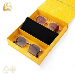 Caja de gafas de sol individual personalizada con forma de libro, embalaje magnético, cajas de gafas de sol de cartón múltiple con cierre magnético - Product Image 4