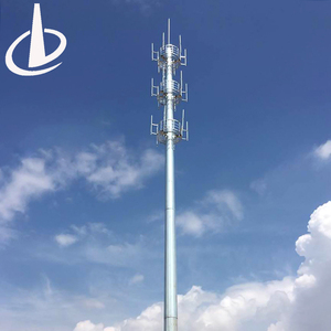 5G Điện Thoại Di Động Wifi Thép Mạ Kẽm Ống Duy Nhất Tháp Truyền Thông Sóng Trung Bình Ăng Ten Radar Monopole Viễn Thông Tháp - Product Image 4
