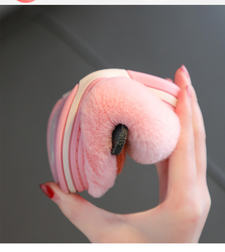 Children's Cotton Slipper Girl Winter Indoor Cute Cartoon Anti-slip Kids House Slippers