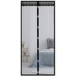 Pantalla de insectos de cocina con cierre automático de malla negra moderna, cortina magnética antimoscas, <span class=keywords><strong>imanes</strong></span> para <span class=keywords><strong>puerta</strong></span>, para <span class=keywords><strong>puerta</strong></span> <span class=keywords><strong>mosquitera</strong></span>, <span class=keywords><strong>mosquitera</strong></span> - Product Image 1