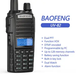 Baofeng UV-82 Talkies UV 82 2 Way Radio Long Range Radio De Doble Banda Walkie Talkie Black Fujian Handheld Amateur Radio 128