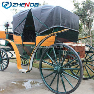 Carruaje Retro clásico para Parque, <span class=keywords><strong>caballo</strong></span> de turismo romántico, color negro, para viajes de boda - Product Image 3