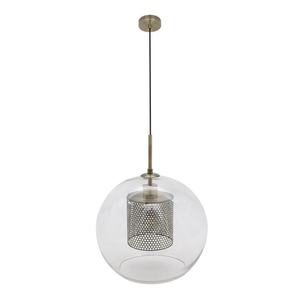 Lampada a sospensione in pelle 1xE27, dimensioni 35x35 cm, ideale per la decorazione d'interni e per creare ambienti accoglienti. - Product Image 1
