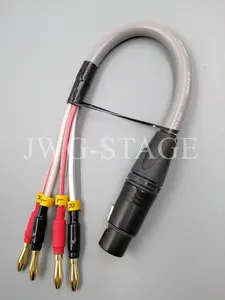 Cable Adaptador <span class=keywords><strong>de</strong></span> Cuatro Conectores Banana a Cuatro Conectores XLR para Altavoz y Amplificador, con Cable <span class=keywords><strong>de</strong></span> Cuatro Núcleos CANARE <span class=keywords><strong>de</strong></span> 9.6mm - Product Image 5