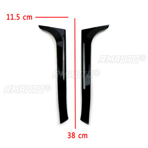 Aileron latéral de fenêtre arrière noir brillant Canards Splitter pour VW Golf 6 MK6 GTI/GTR/GTD 2008 2009 2010 2011 2012 2013 - Product Image 2