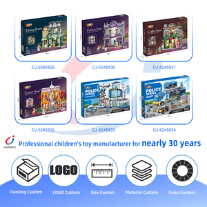 Juguetes Educativos Chengji para Niños, Juego de Bloques de Construcción de Plástico con Iluminación, Tienda de Ropa, 703 Piezas, Modelo 703 - Product Image 4