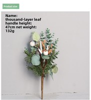 Tanaman Hijau Buatan Daun Eucalyptus Bundel Buah Rumbai Bunga Dekorasi Pernikahan Rumah Rangkaian Bunga