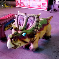 Manège animatronique de dinosaure à monnayeur pour enfants, modèle métallique, pour aires de jeux publiques et centres commerciaux