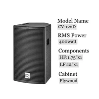 Système audio professionnel alimenté haut-parleur audio pro 12 pouces