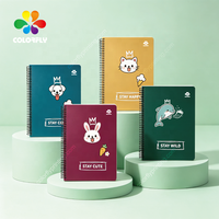 Cuaderno Personalizable con Cubierta, Tamaño A4, Doble Espiral, para la Escuela y Estudiantes, Cuaderno de Ejercicios