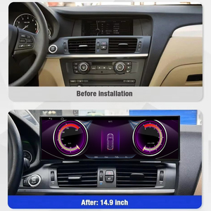 Schermo Centrale per Auto da 14,9 Pollici con Sistema Linux, Supporto CarPlay, Musica Bluetooth e Navigazione GPS per <span class=keywords><strong>BMW</strong></span> X3 F25 <span class=keywords><strong>X4</strong></span> F26 2011-2017 - Product Image 2