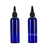 Botella con boquilla puntiaguda de 100 ml, botella de plástico, botella PET transparente de boca pequeña, botella con boquilla puntiaguda, botella para pintura.